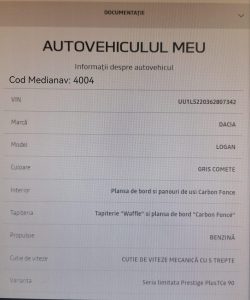 Dacia Logan 0.9 TCE, Seria Limitată Prestige PlusTCE 90, 69.000 km